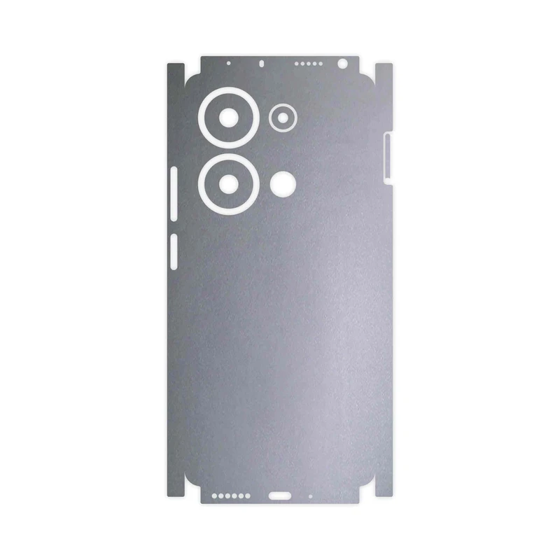 برچسب پوششی ماهوت مدل Matte-Silver-FullSkin مناسب برای گوشی موبایل شیائومی Redmi Note 13 Pro 4G