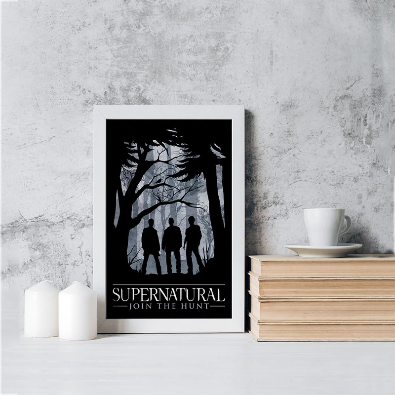 تابلو یاسین دکوراتیو مدل سریال سوپرنچرال Supernatural کد F163