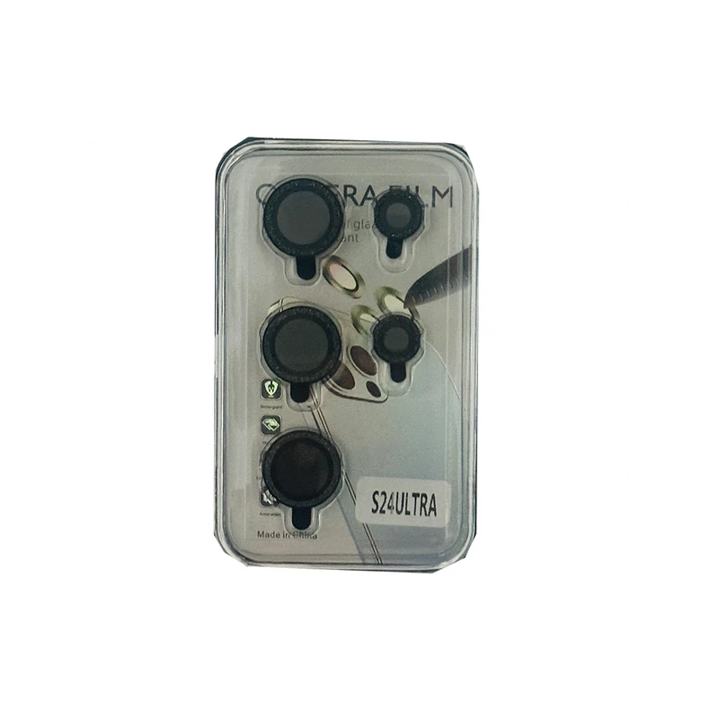 محافظ لنز دوربین مدل شیک شل طرح رینگی شاین مناسب برای گوشی موبایل سامسونگ Galaxy S24 Ultra