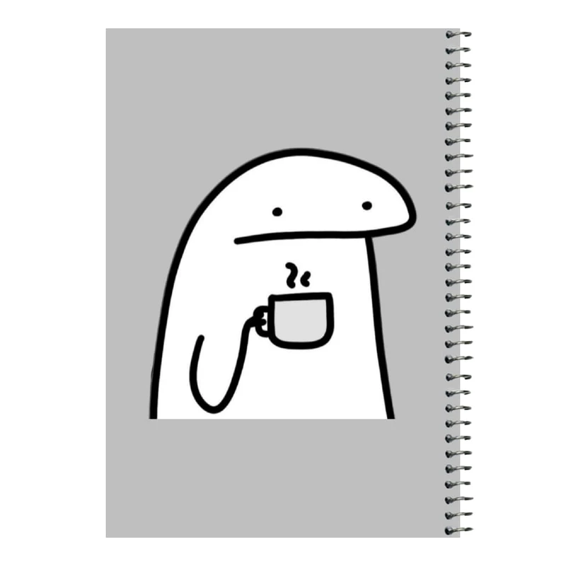 دفتر مشق 80 برگ اس جی مدل استیکر و قهوه   