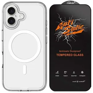 Masir Clear Magsafe Glsix cover suitable for Apple Iphone 16 With Screen Protector