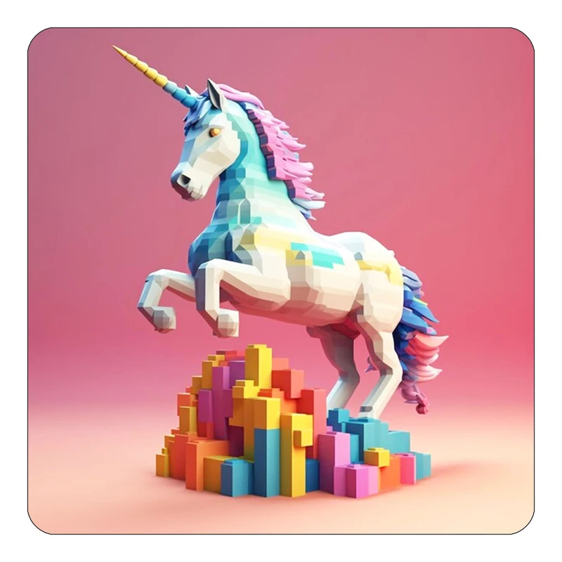 مگنت کاکتی طرح اسب تک شاخ و یونیکورن مدل mp29172