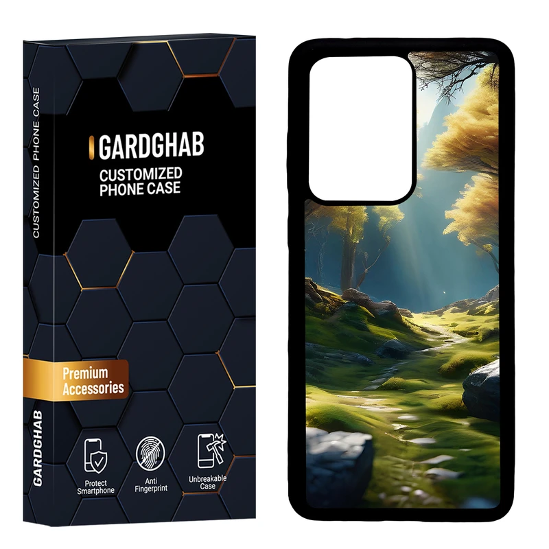 کاور گارد قاب مدل پشت گلس هنری مناسب برای گوشی موبایل سامسونگ Galaxy S20 Ultra