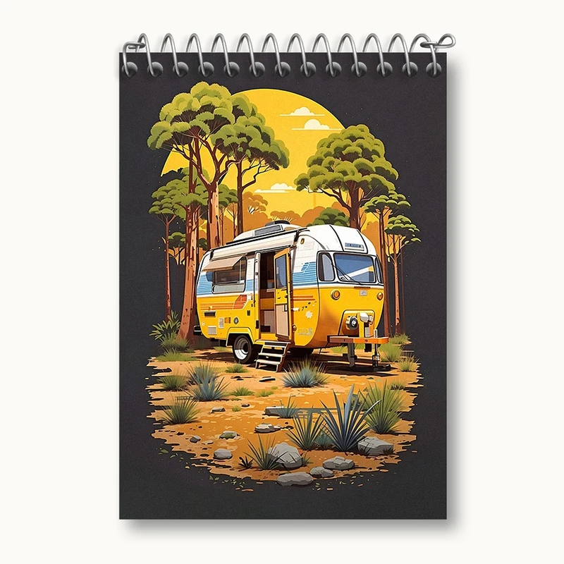 دفتر یادداشت 50 برگ خندالو مدل فولکس واگن کد F2867