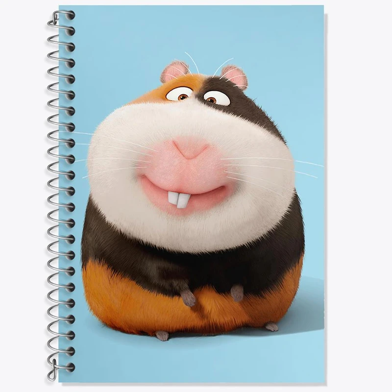 دفتر زبان 50 برگ خندالو مدل سه خط طرح زندگی پنهان حیوانات خانگی The Secret Life of Pets کد 10665