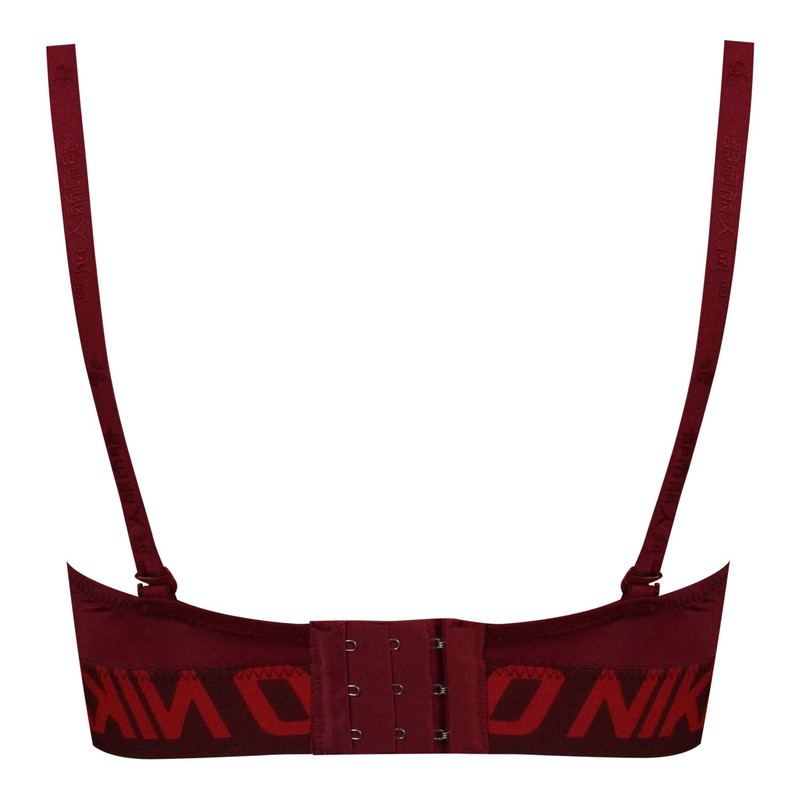 سوتین زنانه مدل پوش آپ دکلته فنردار کد 4628 رنگ زرشکی