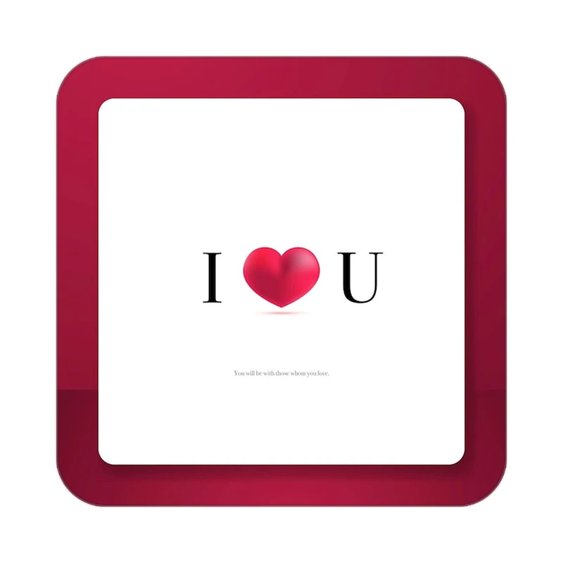 زیر لیوانی کاکتی طرح عاشقانه مدل mp39920