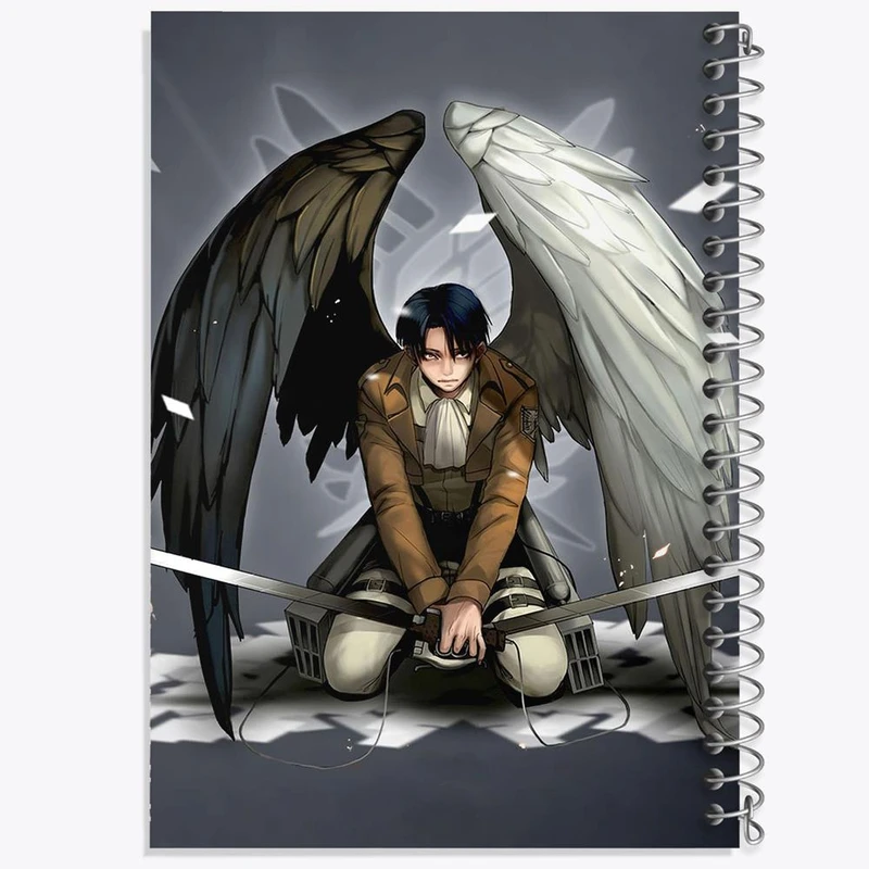 دفتر لیست خرید 50 برگ خندالو طرح لیوای انیمه اتک آن تایتان Attack on Titan کد 18556