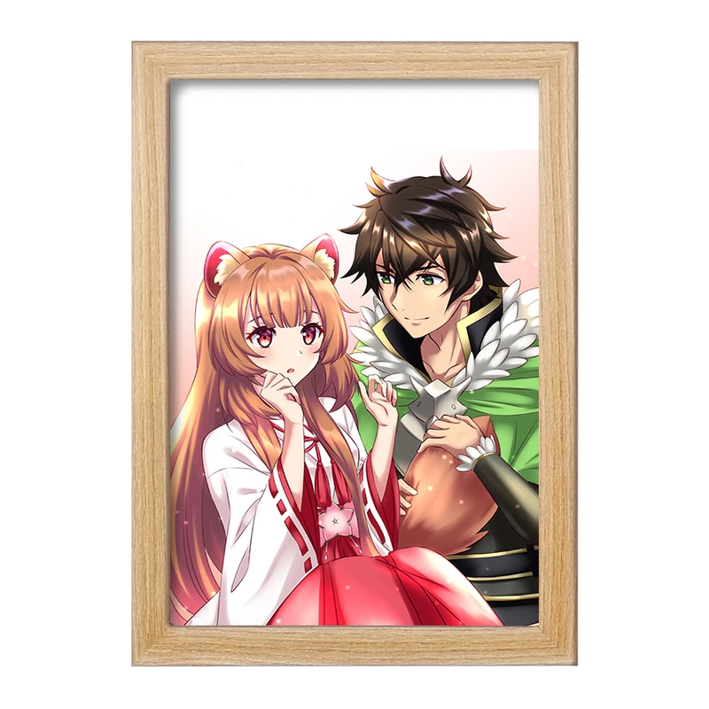 تابلو خندالو مدل نائوفومی و رافتالیا انیمه ظهور قهرمان سپر  کد 15974