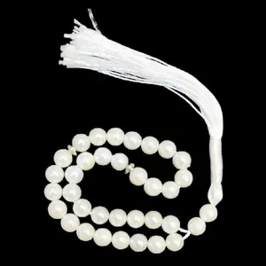 تسبیح نقره نقره جات بافندگان مدل مروارید کد 220