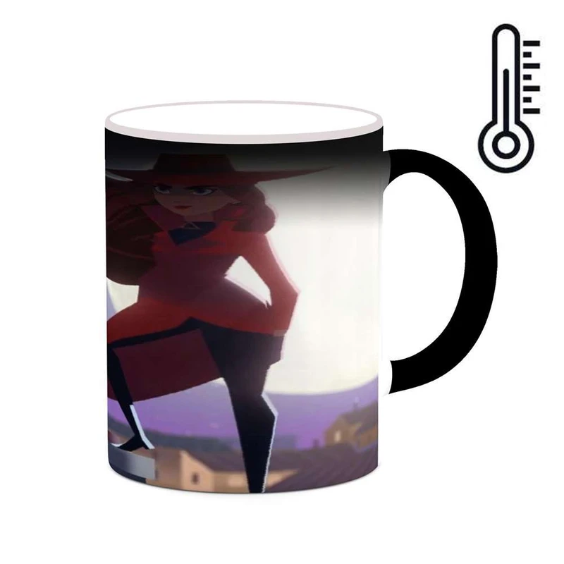 ماگ حرارتی کاکتی مدل کارتون Carmen Sandiego کد mgh22356