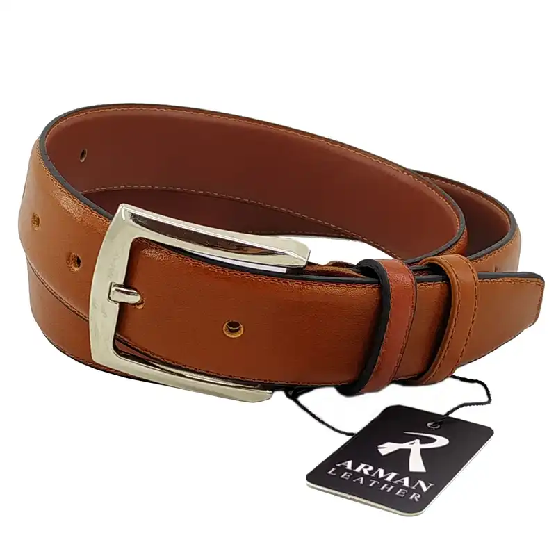 کمربند مردانه چرم آرمان مدل 201