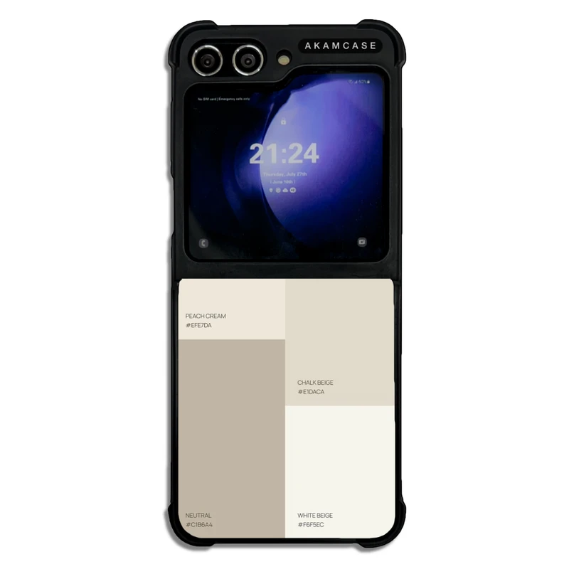 کاور آکام مدل AMC-WSGZFLIP5-CREAMY-17 مناسب برای گوشی موبایل سامسونگ Galaxy Z Flip 5