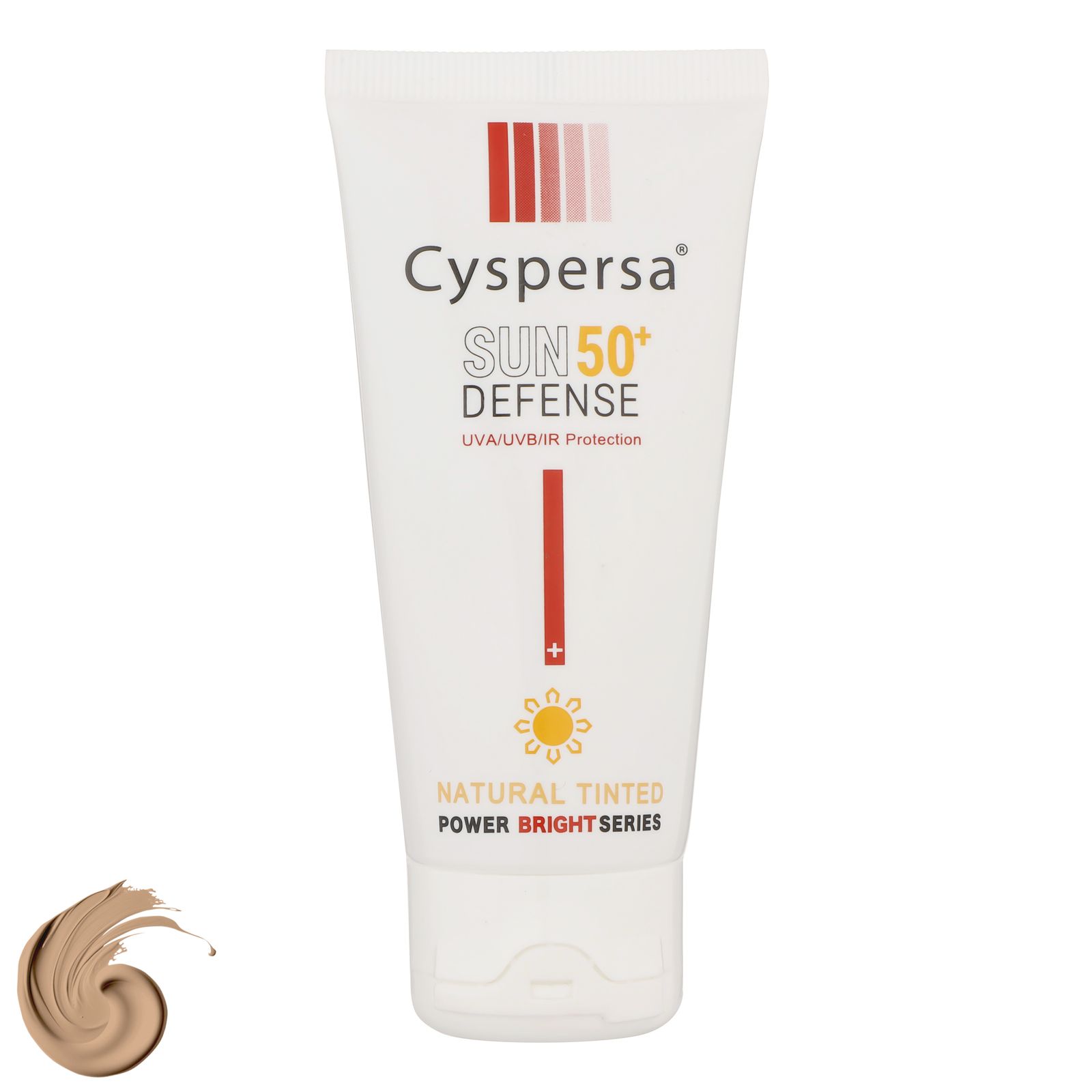 کرم ضدآفتاب رنگی سیسپرسا SPF50 مدل power bright NT ‌مناسب انواع پوست، حجم 50 میلی‌لیتر -  - 2