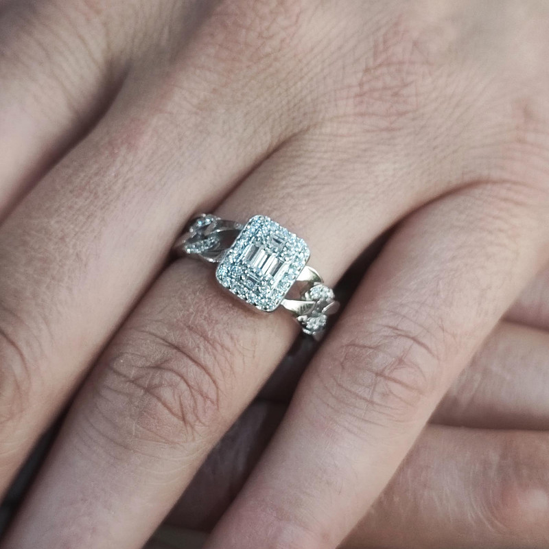 انگشتر نقره زنانه مدل جواهری کد JW5045 انگشتر نقره زنانه مدل جواهری کد JW5045