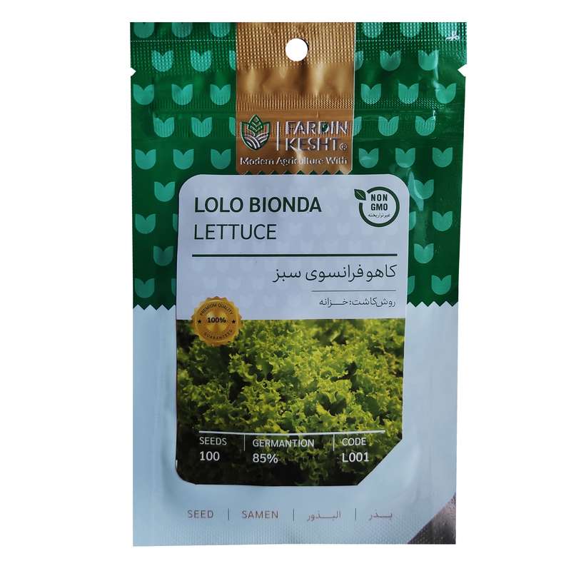 بذر کاهو فرانسوی سبز فردین کشت کد 062 بذر کاهو فرانسوی سبز فردین کشت کد 062