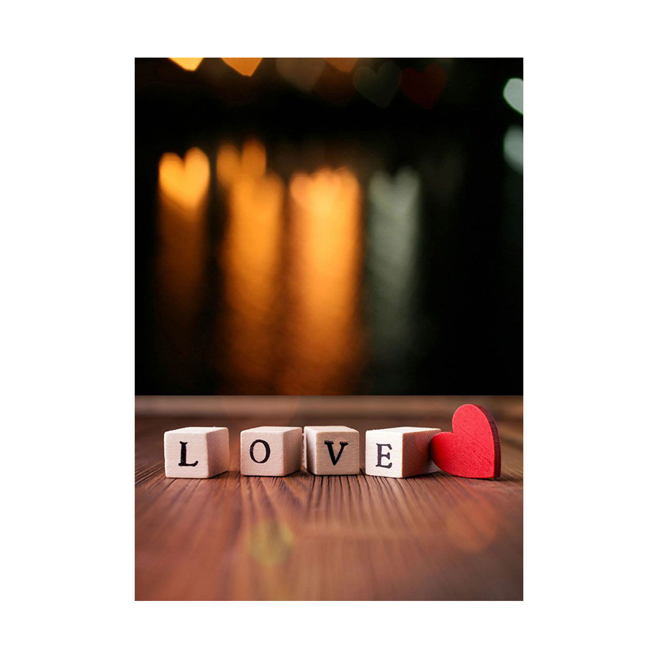 کارت پستال بادکنک آبی طرح عشق مدل Love1