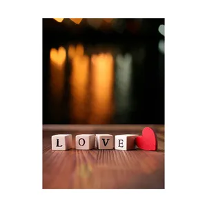 کارت پستال بادکنک آبی طرح عشق مدل Love1