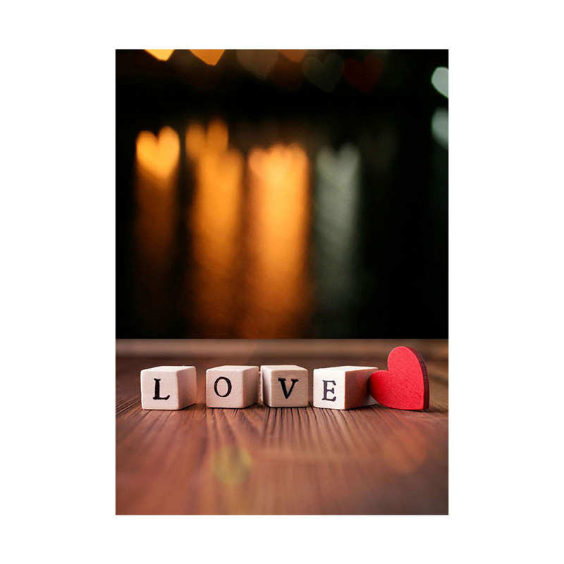 کارت پستال بادکنک آبی طرح عشق مدل Love1