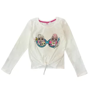 تی شرت آستین بلند دخترانه پریناتال مدل 4688 جلو گره