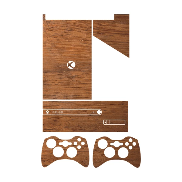برچسب ایکس باکس 360 سوپر اسلیم توییجین وموییجین مدل Wood 10 مجموعه 5 عددی
