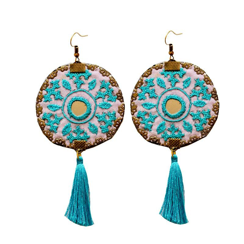 گوشواره سوزن دوزی کد A119