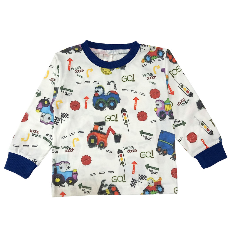 ست سویشرت و شلوار پسرانه مدل ماشین کد 3606