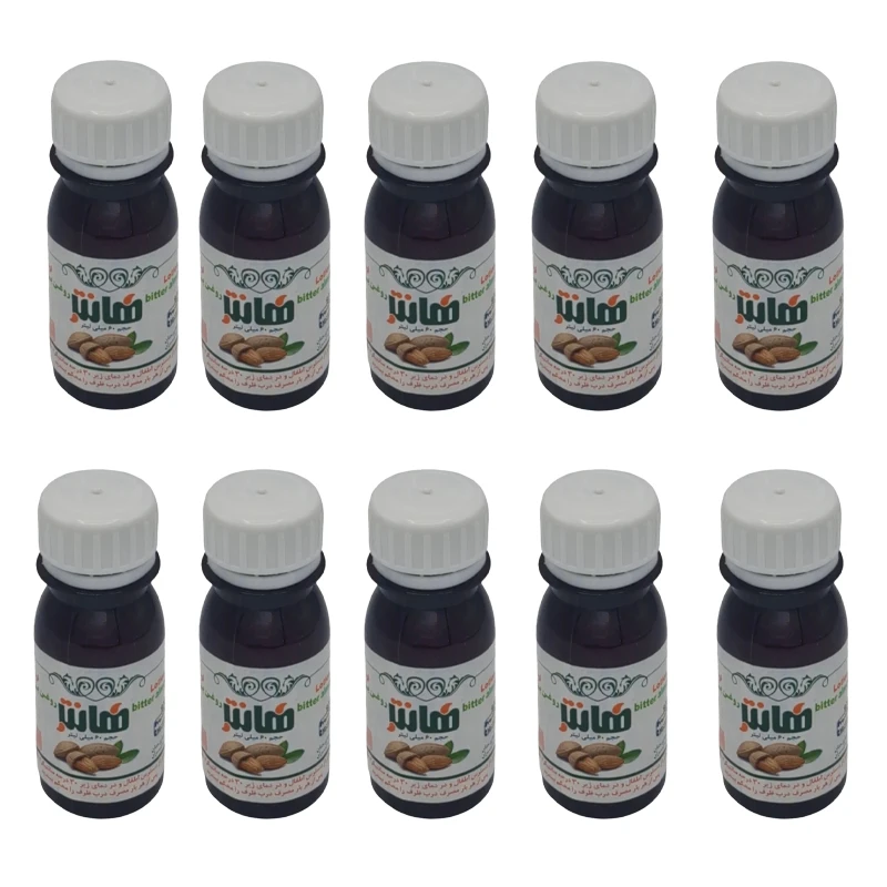روغن بادام تلخ هانتر مدل Almond حجم 60 میلی لیتر مجموعه 10 عددی