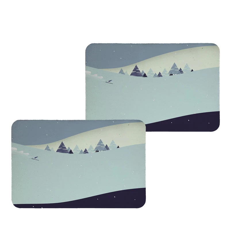 زیربشقابی طرح اسکی کد 9225 بسته 2 عددی 