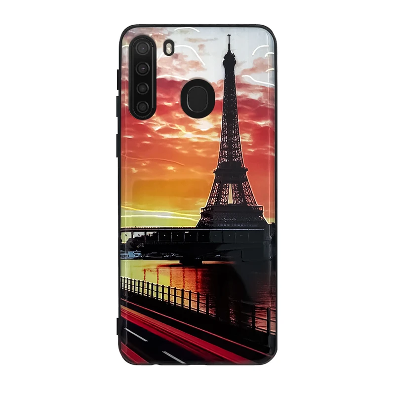 کاور دکین مدل Leniz طرح Tower مناسب برای گوشی موبایل سامسونگ Galaxy A21