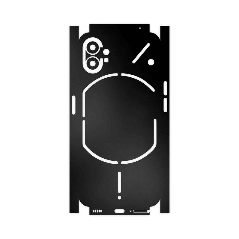 برچسب پوششی ماهوت مدل Matte-Black-FullSkin مناسب برای گوشی موبایل ناتینگ Phone 1