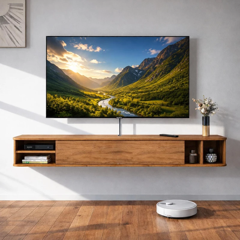 میز تلویزیون دیواری مدل WTV1500 1K160 مناسب برای تلویزیون تا 65 اینچ
