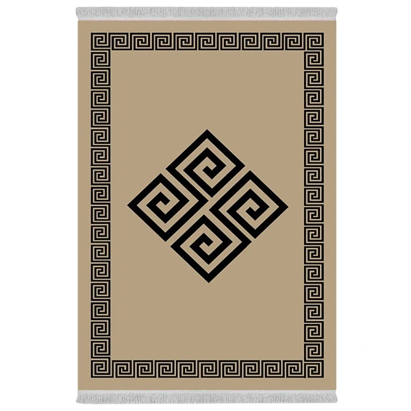 فرش پارچه‌ای دفه مدل فرشینه طرح مدرن کد 1088