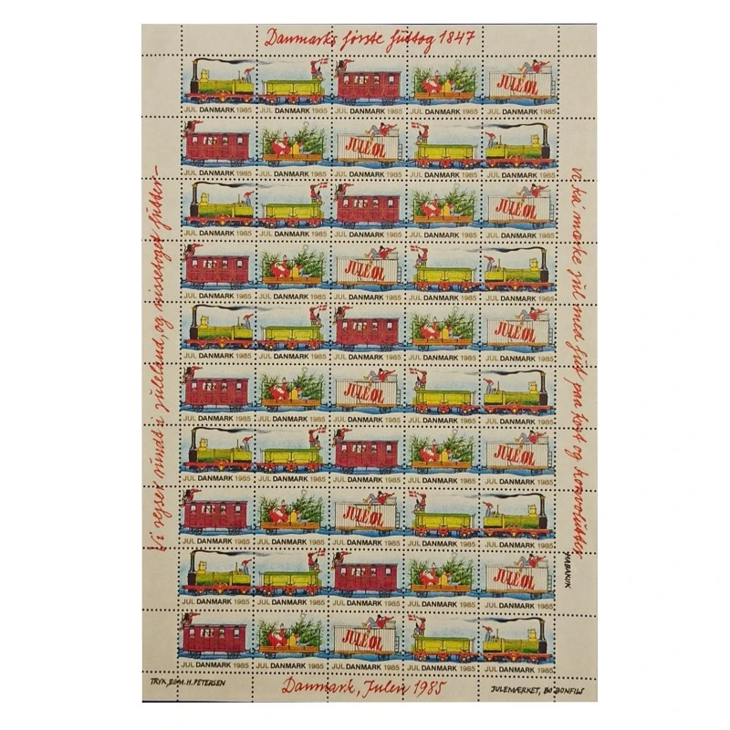 تمبر یادگاری مدل جشن دانمارک مجموعه 50 عددی