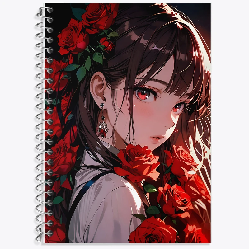 دفتر نت موسیقی 50 برگ خندالو طرح دختر انیمه ای کد F6999