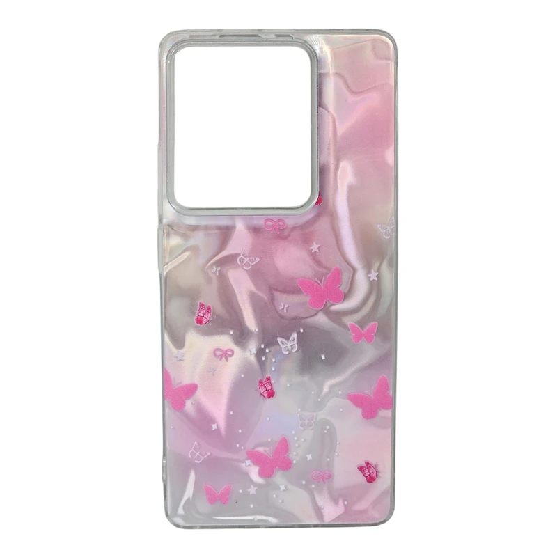 کاور طرح پروانه ای هولوگرامی مناسب برای گوشی موبایل شیائومی REDMI NOTE 13 4G
