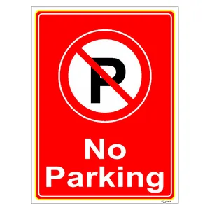 برچسب ایمنی مستر راد طرح پارک نکنید No Parking مدل HSE-OSHA-1383