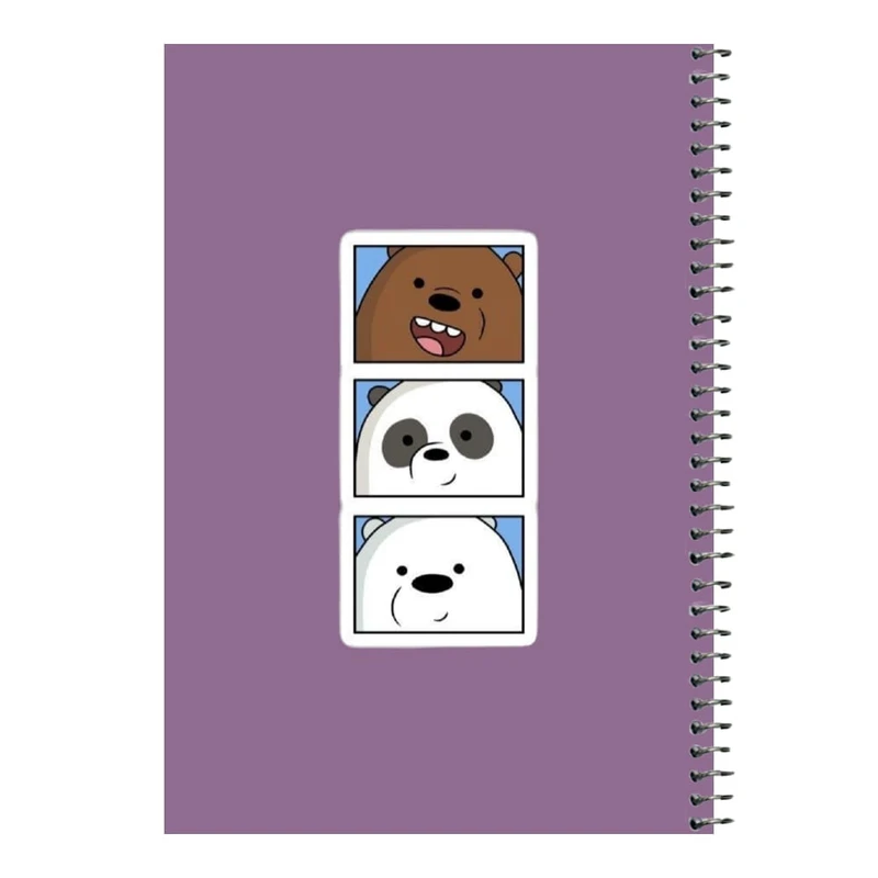 دفتر مشق 80 برگ اس جی مدل خرس های کله فندقی کد۲     