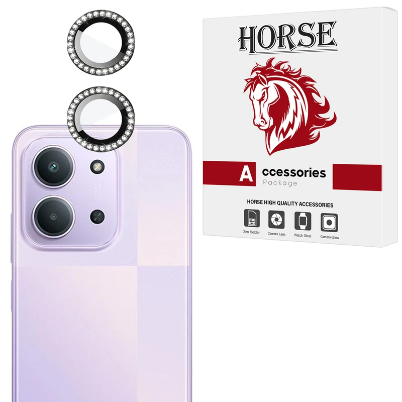 محافظ لنز دوربین شیشه‌ای هورس مدل NRIH20 مناسب برای گوشی موبایل شیائومی Redmi 15C 5G