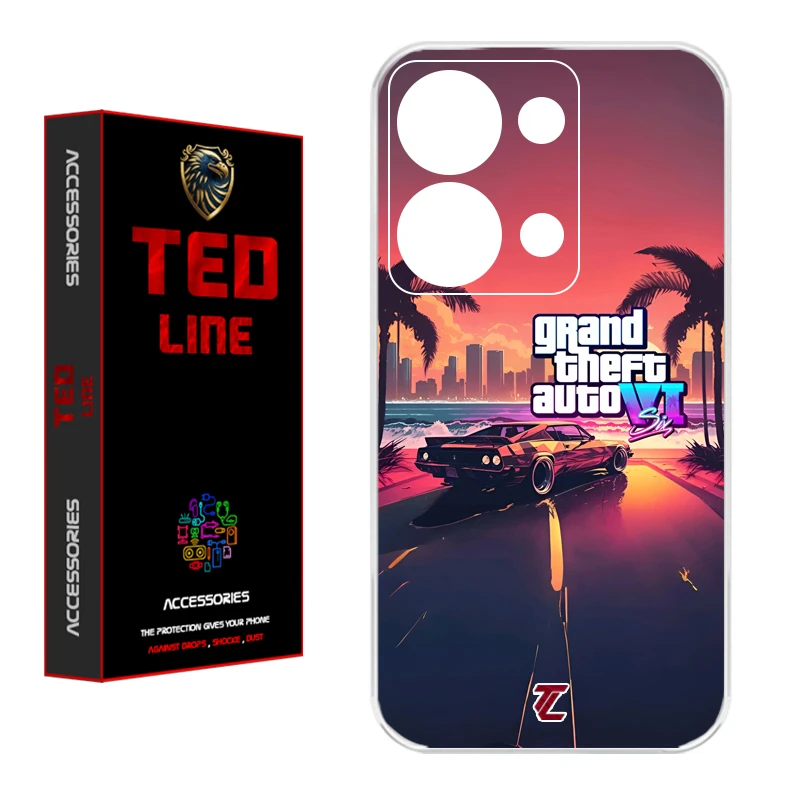 کاور تدلاین طرح جی تی ای 6 کد 1189 مناسب برای گوشی موبایل شیائومی Redmi Note 13 Pro 4G / Poco M6 Pro