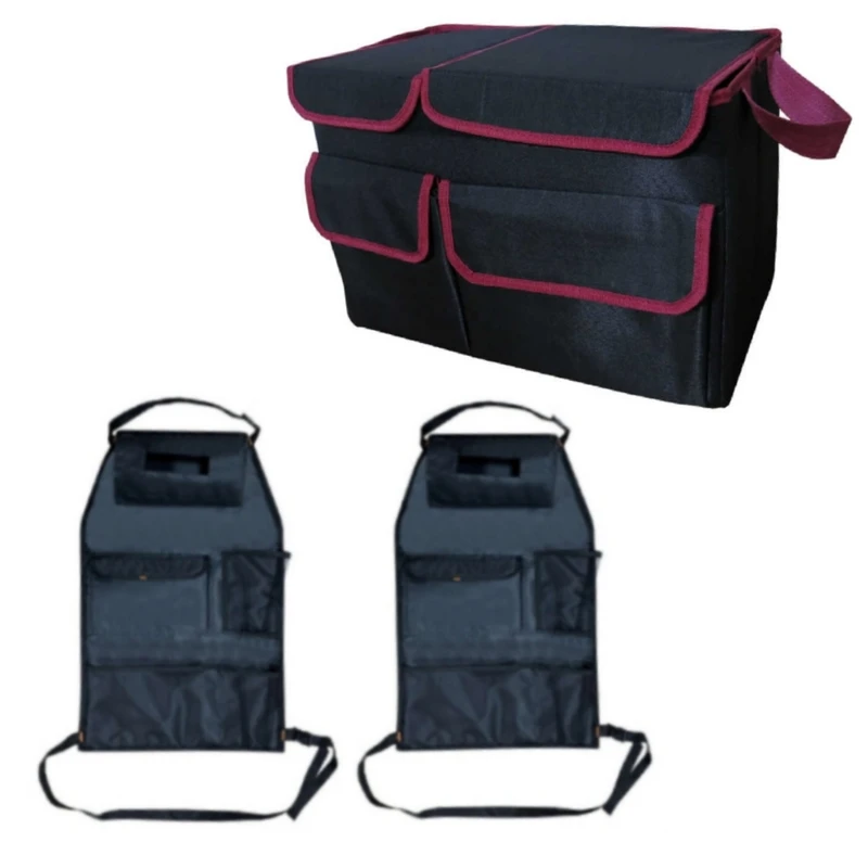 جعبه نظم دهنده صندوق عقب خودرو سام سالو مدل Dodar2posht به همراه کیف پشت صندلی