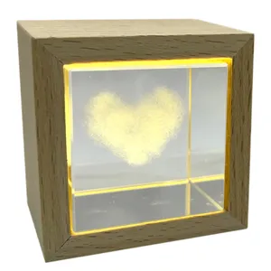 چراغ خواب مدل قلب طرح مکعب عشق کد 3303