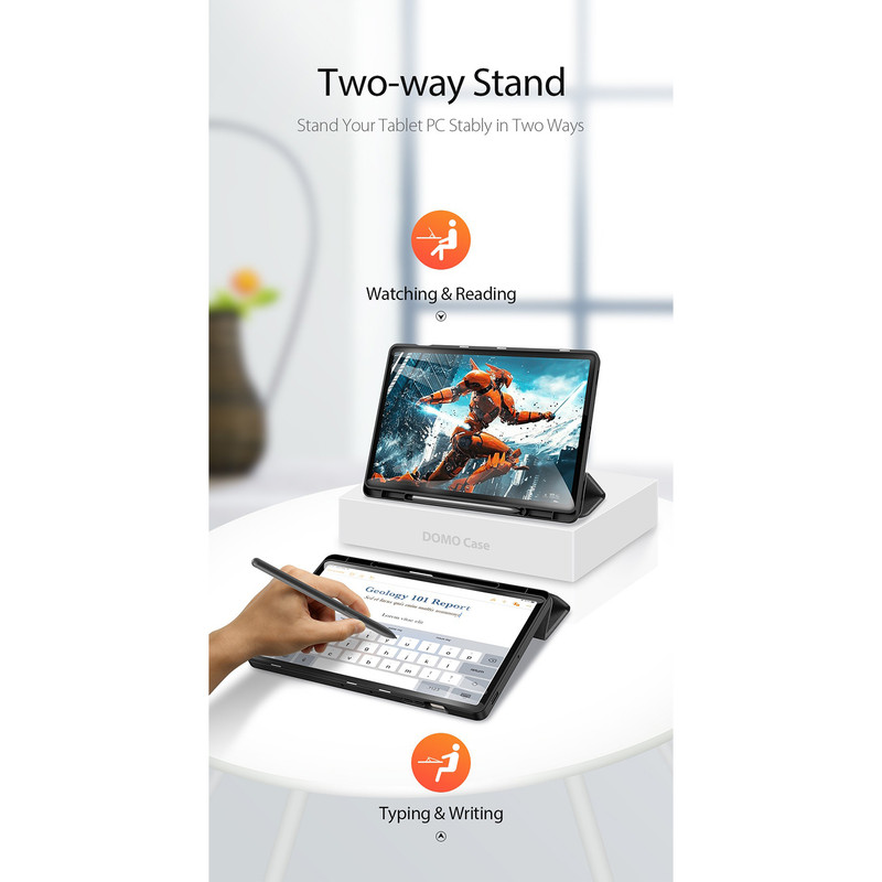 کیف کلاسوری دوکس دوکیس مدل DOMO مناسب برای تبلت سامسونگ Galaxy Tab S10 FE Plus-13.1 inch