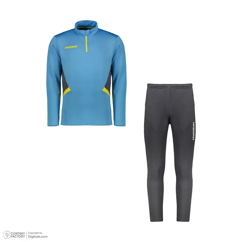 ست سویشرت و شلوار ورزشی مردانه مکرون مدل فریزر رنگ آبی