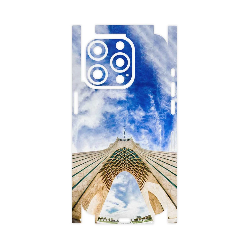 برچسب پوششی ماهوت مدل AZADI_Tower-FullSkin مناسب برای گوشی موبایل اپل iPhone 15 Pro