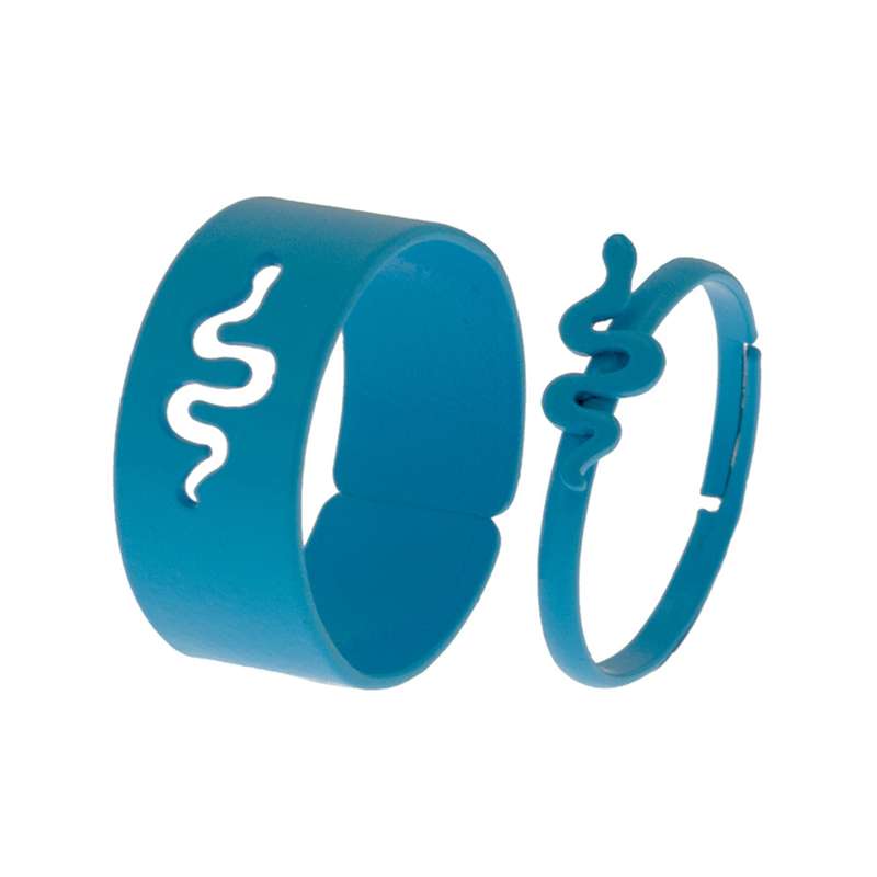 انگشتر زنانه برانت طرح مار مکمل بسته دو عددی