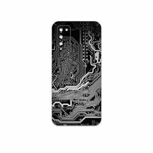 MAHOOT Black Printed Circuit Board Cover Sticker for Samsung Galaxy A02S