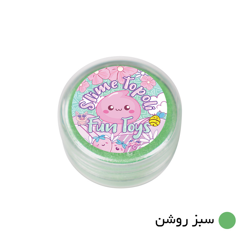پودر رنگ اسلایم تپلی مدل Lightgrn