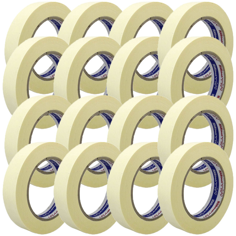 چسب کاغذی ایران چسب مدل IC2.5 عرض 2.5 سانتی متر بسته 16 عددی