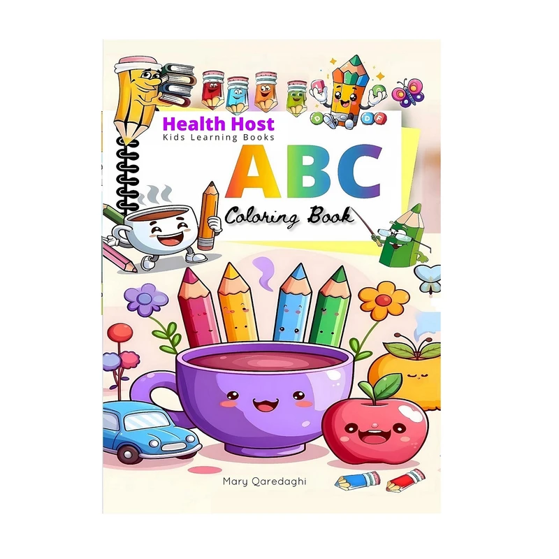 کتاب 	ABC coloring book اثر مریم قره‌داغی انتشارات میزبان سلامتی